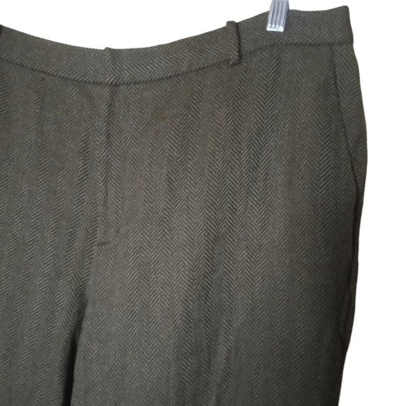 Lauren Ralph Lauren 100% Wool Herringbone Lined Trousers Pockets Size 20W - Picture 5 of 9